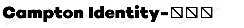 Campton Identity字体转换